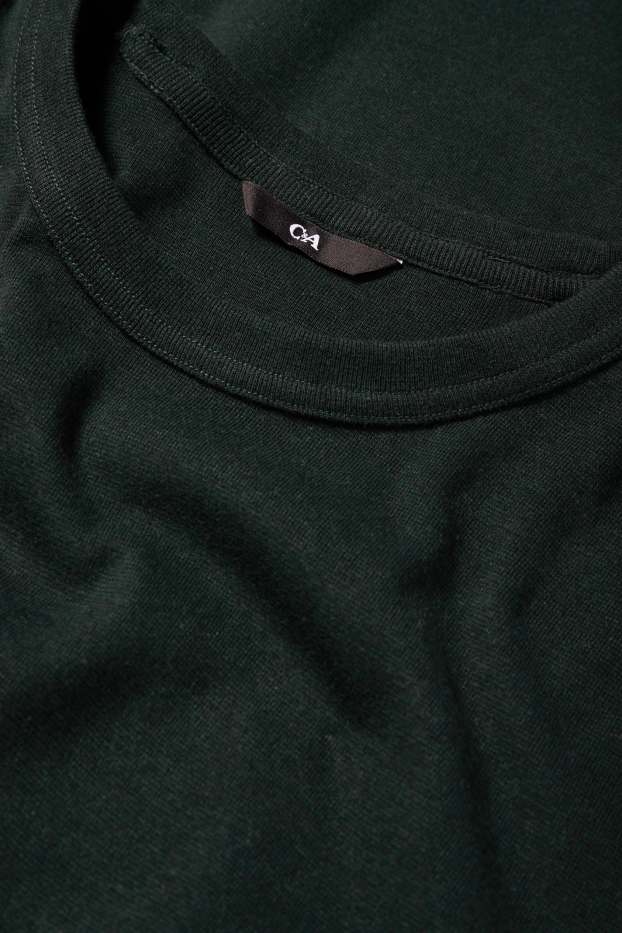 Uomo - Maglia a maniche lunghe - verde scuro