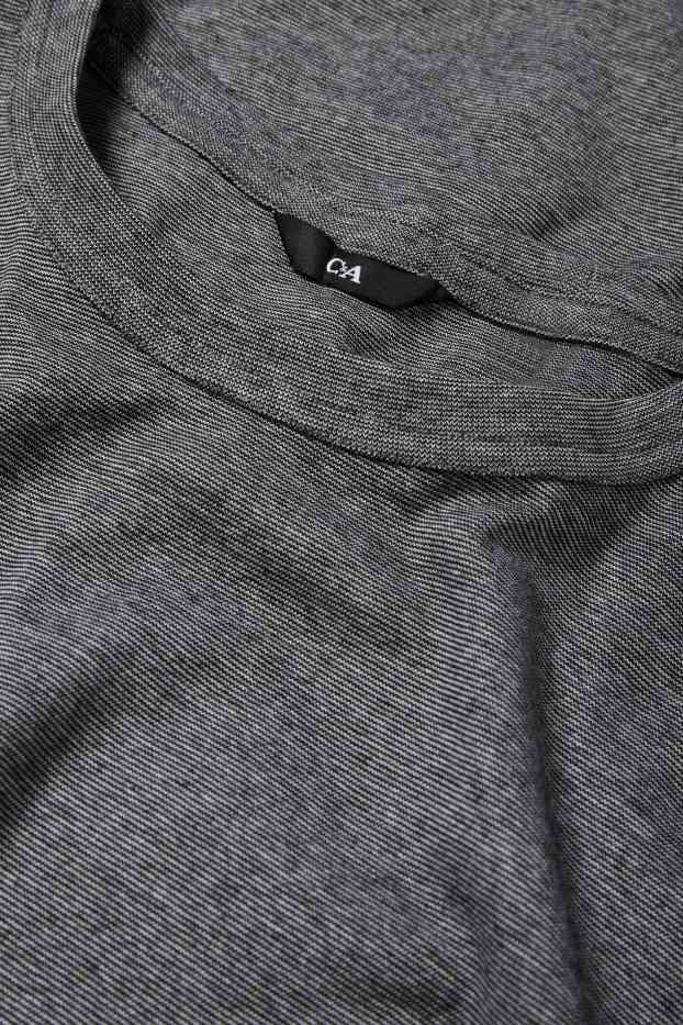 Herren - Langarmshirt - grau