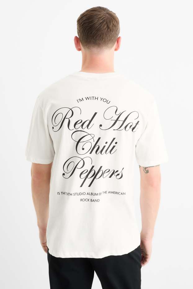 Herren - T-Shirt - Relaxed Fit - Red Hot Chili Peppers - weiß