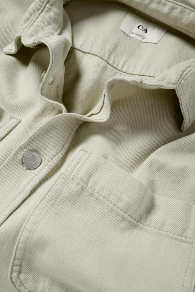 Herren - Jeanshemd - Relaxed Fit - Kent - mintgrün