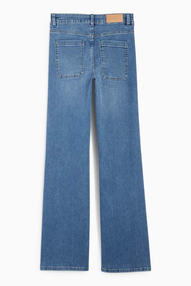 Femmes - Flared jean - mid waist - jean bleu