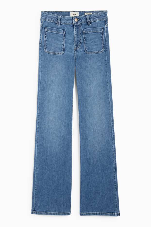 Femmes - Flared jean - mid waist - jean bleu