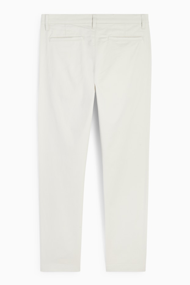 Herren - Chino - Slim Fit - cremeweiss