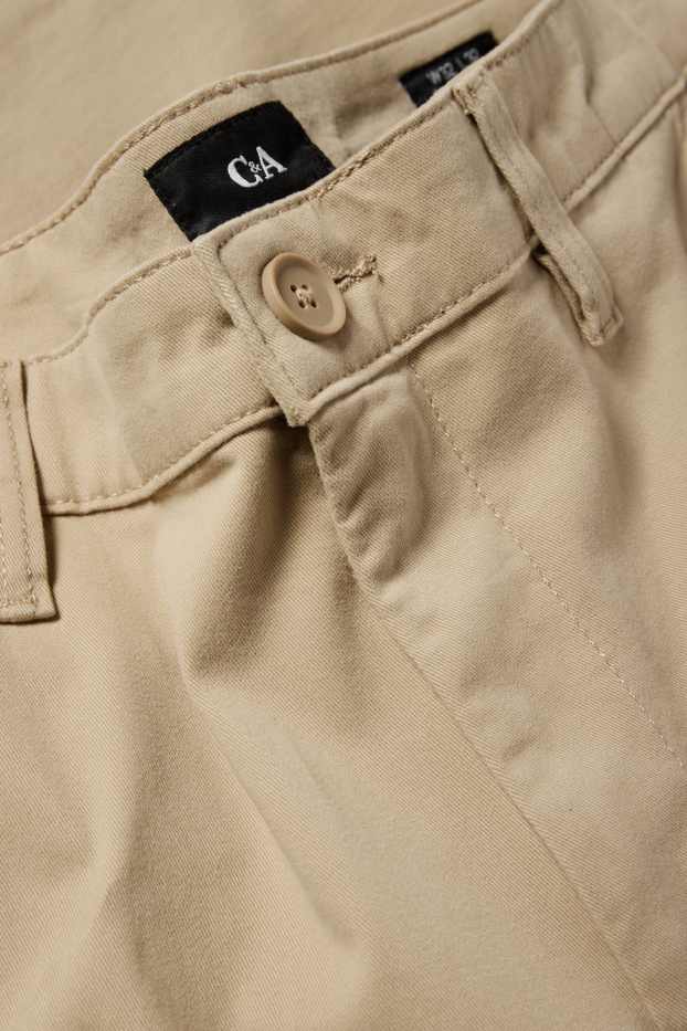 Uomo - Pantaloni chino - slim fit - beige