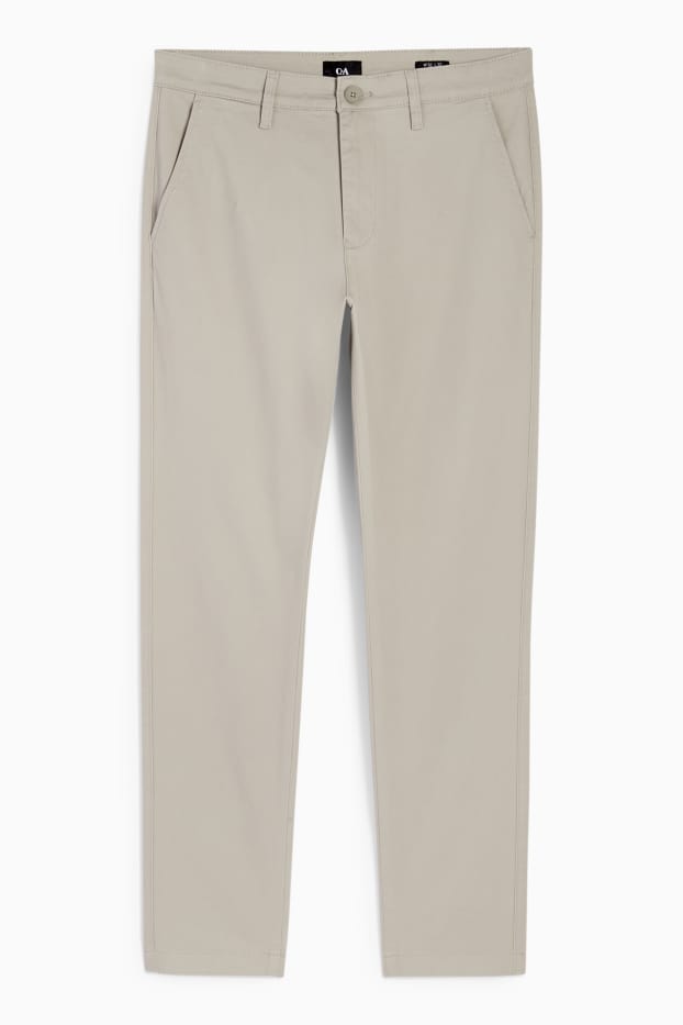 Bărbați - Chino - slim fit - gri