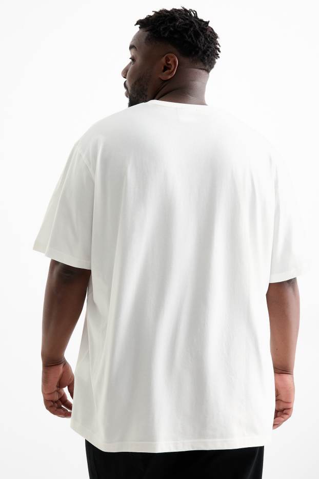 Mężczyźni - T-shirt - relaxed fit - Myszka Miki - biały