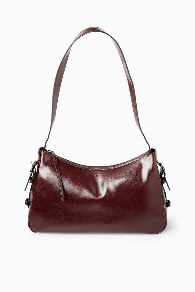 Femmes - Sac d'épaule - synthétique - bordeaux