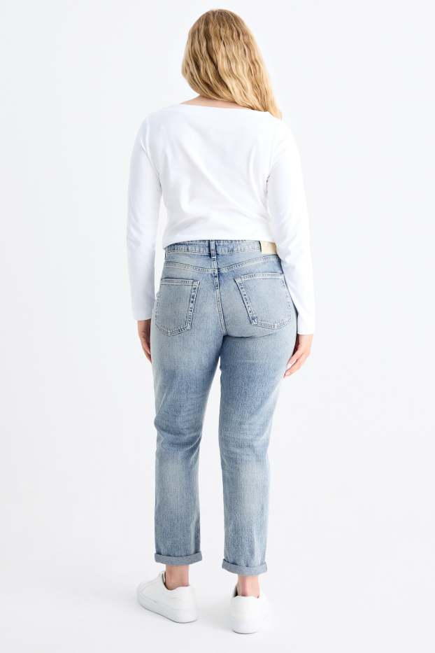 Donna - Boyfriend jeans - vita media - LYCRA® - jeans azzurro