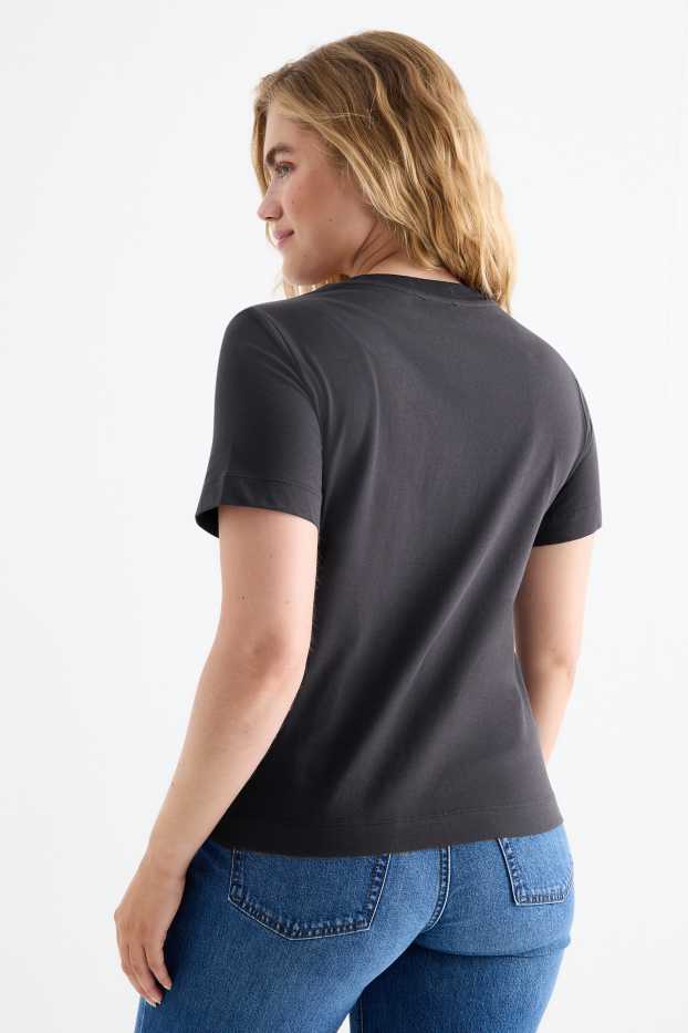 Damen - T-Shirt - Relaxed Fit - dunkelblau