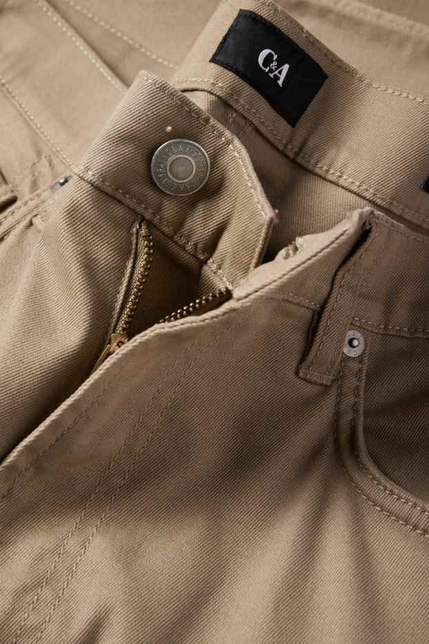 Pánské - Kalhoty - regular fit - béžová