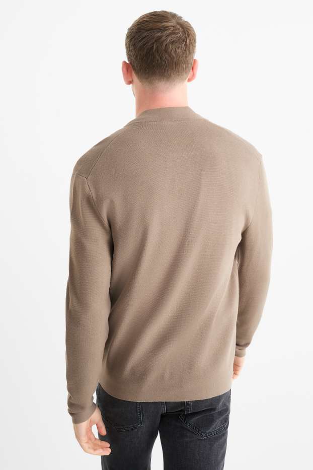 Men - Cardigan - taupe