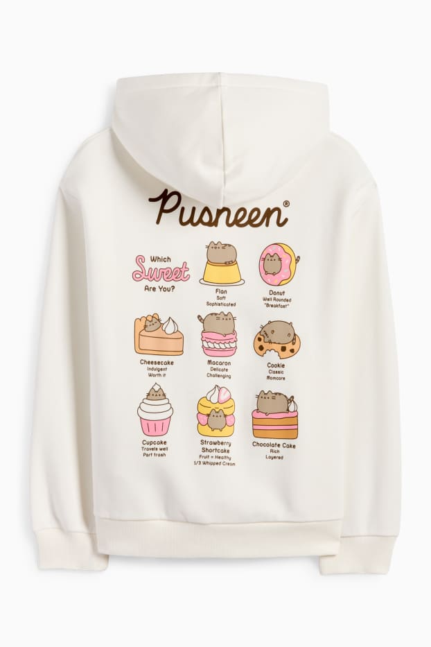 Children Girls - Pusheen - hoodie - white