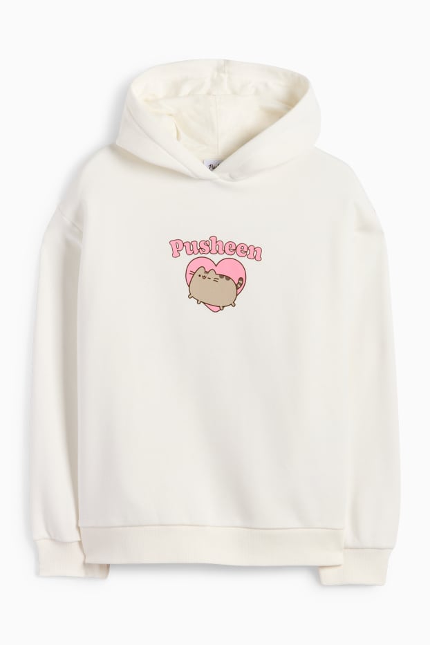 Children Girls - Pusheen - hoodie - white
