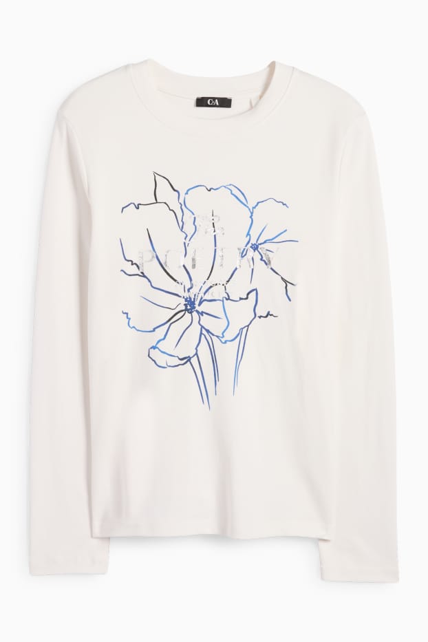 Donna - Maglia a maniche lunghe - bianco