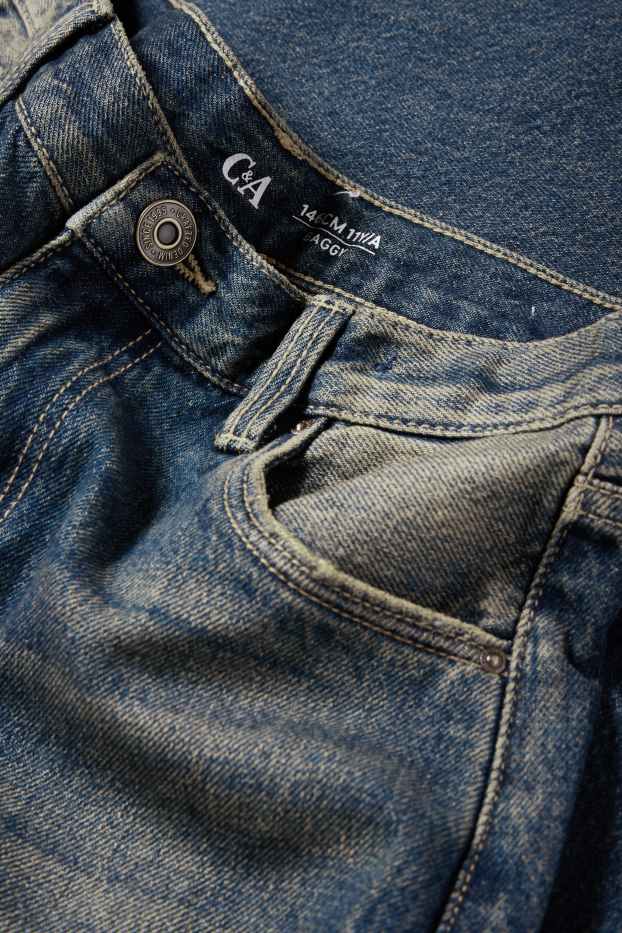 Kinder Mädchen - Baggy Jeans - jeansblau