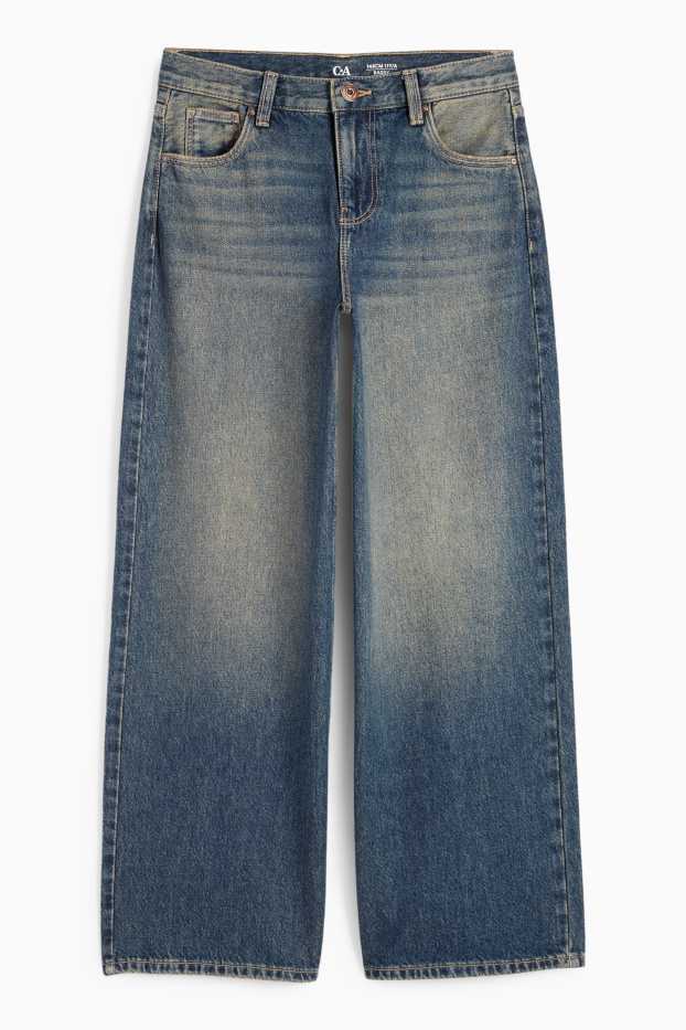 Kinder Mädchen - Baggy Jeans - jeansblau