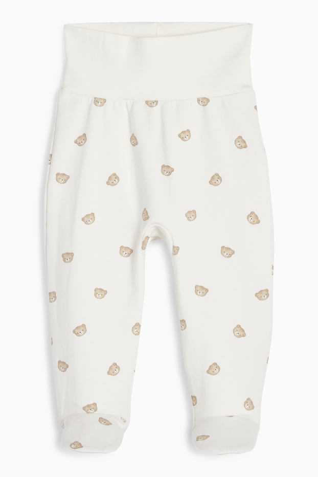 Unisex - Ossets - conjunt per a nounat - 4 peces - blanc trencat