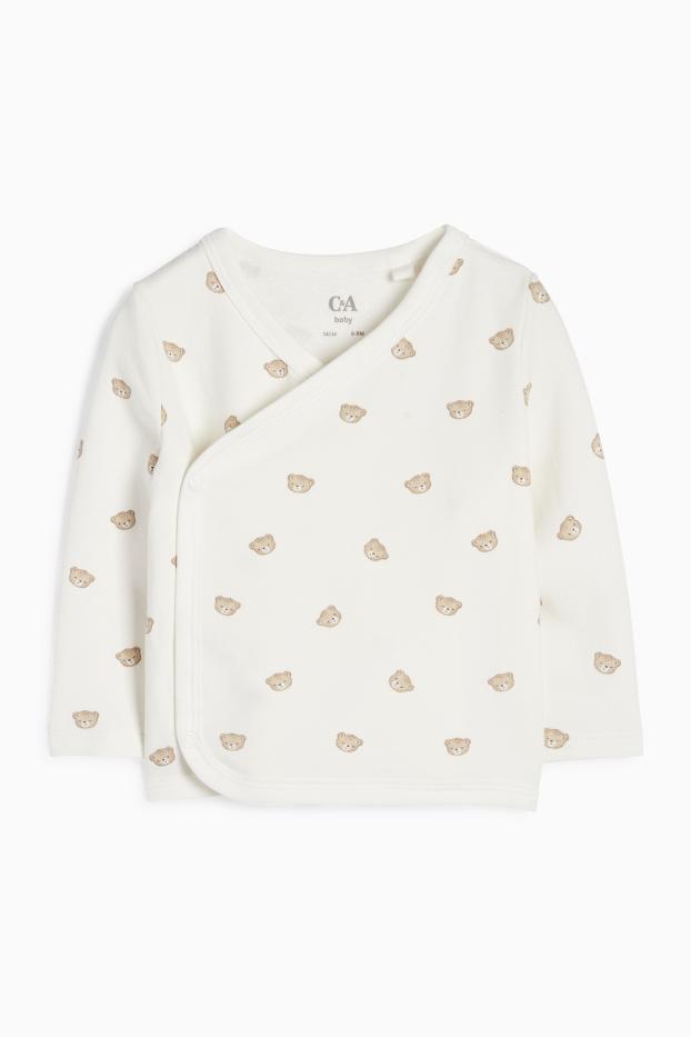 Unisex - Ossets - conjunt per a nounat - 4 peces - blanc trencat