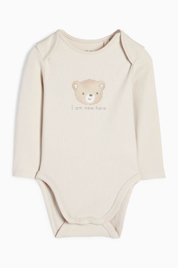 Unisex - Ossets - conjunt per a nounat - 4 peces - blanc trencat