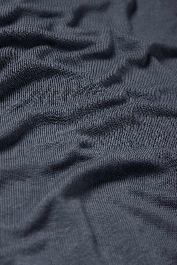 Dona - Samarreta de mànigues llargues - blau fosc