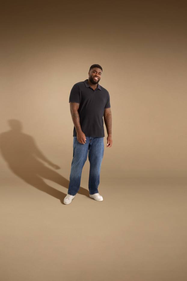 Hommes - Straight jean - LYCRA® - jean bleu foncé