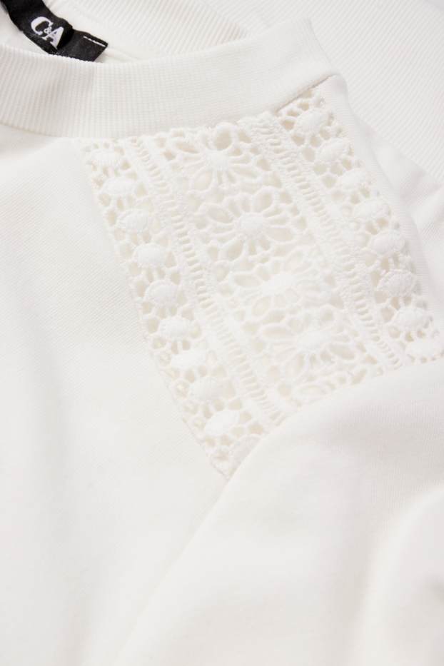 Damen - Sweatshirt - weiß