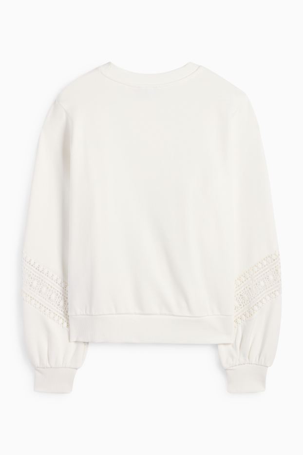 Damen - Sweatshirt - weiß