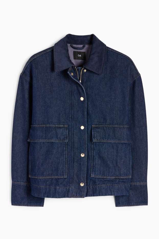 Damen - Jeansjacke - dunkeljeansblau