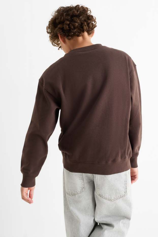 Kinder Jungen - Kopfhörer - Sweatshirt - dunkelbraun