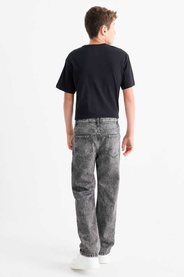 Kinder Buben - Relaxed Jeans - jeansgrau