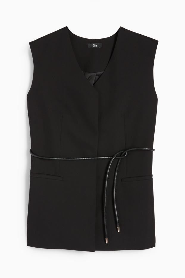Mujer - Chaleco de oficina - relaxed fit - negro