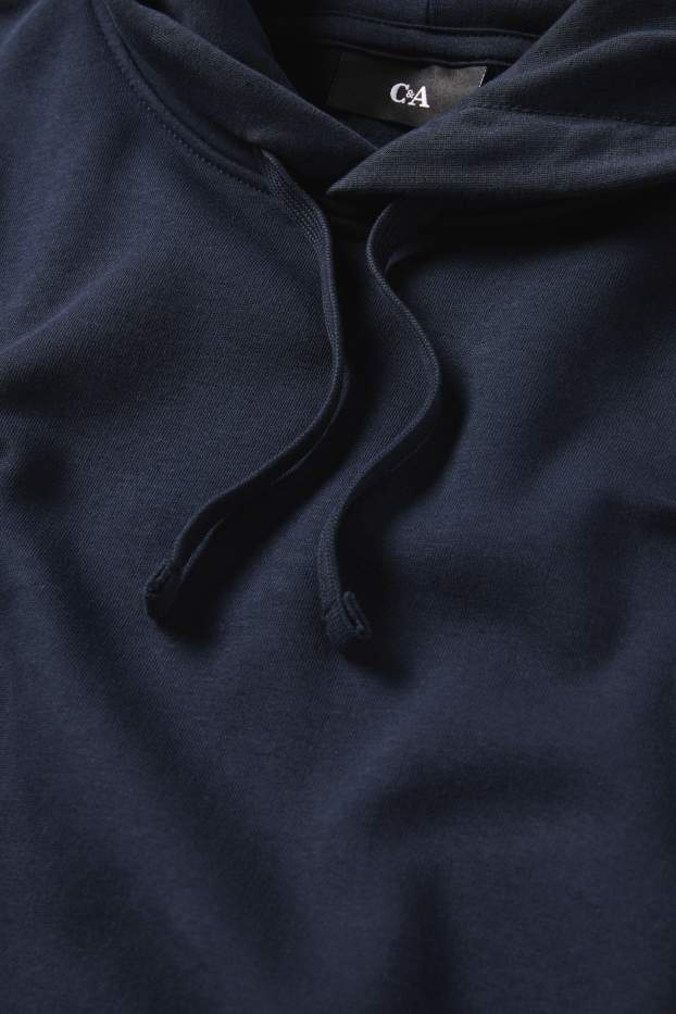 Heren - Hoodie - donkerblauw