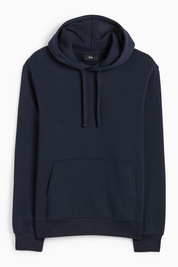 Heren - Hoodie - donkerblauw