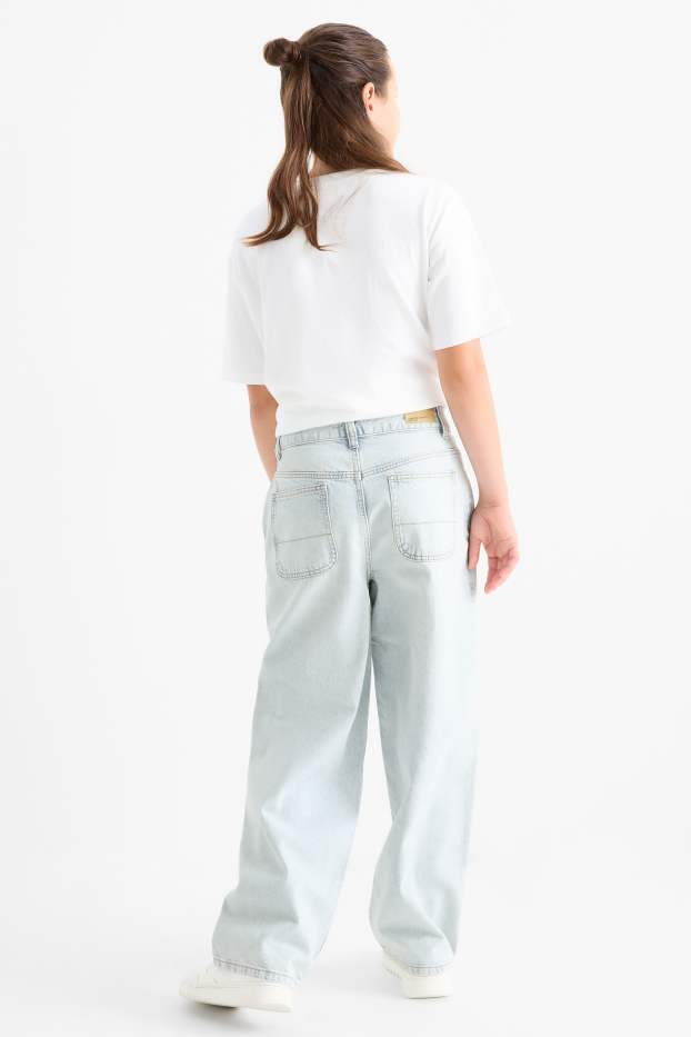 Bambine - Balloon jeans - jeans azzurro