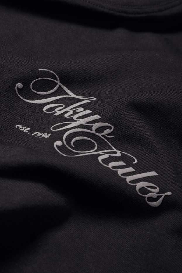 Hommes - T-shirt - relaxed fit - noir