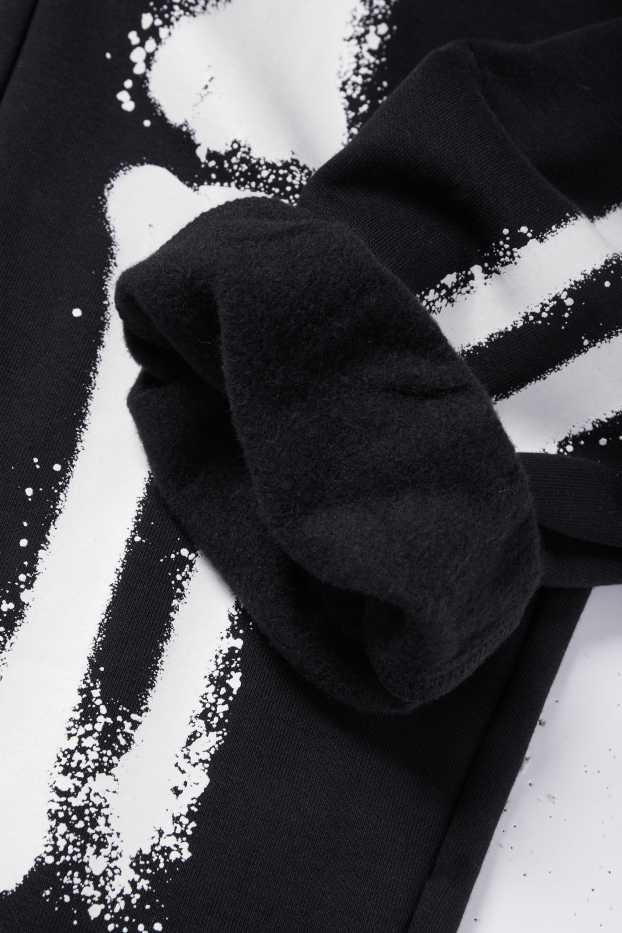 Enfants garçons - Squelette - pantalon de jogging - phosphorescent - noir