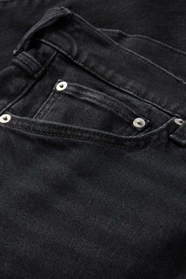 Herren - Regular Jeans mit Knopfleiste - dunkeljeansgrau