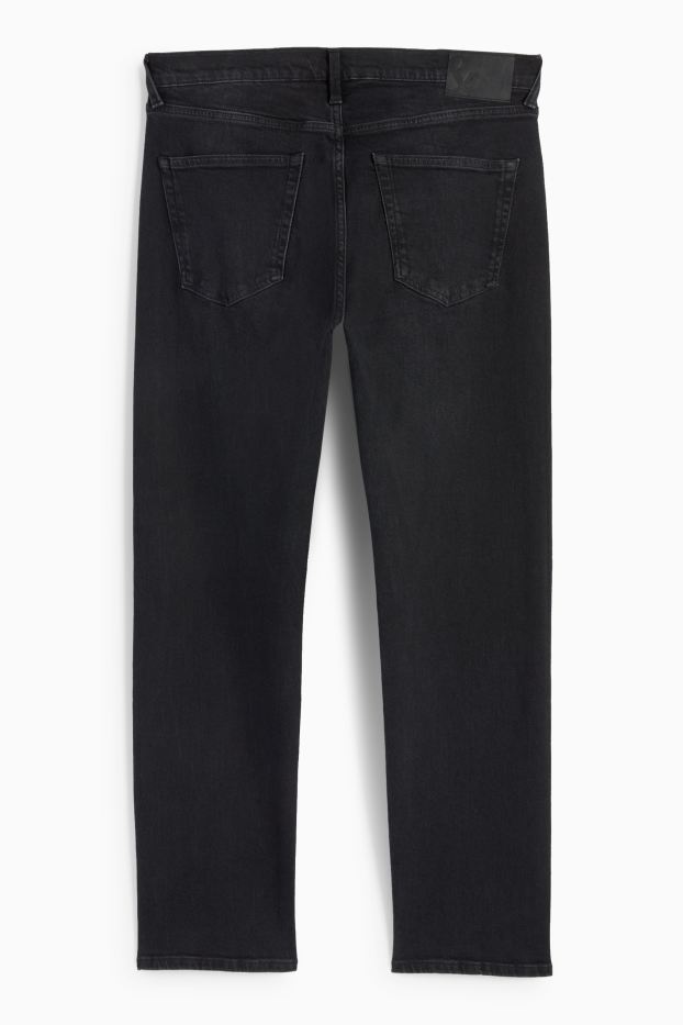Herren - Regular Jeans mit Knopfleiste - dunkeljeansgrau