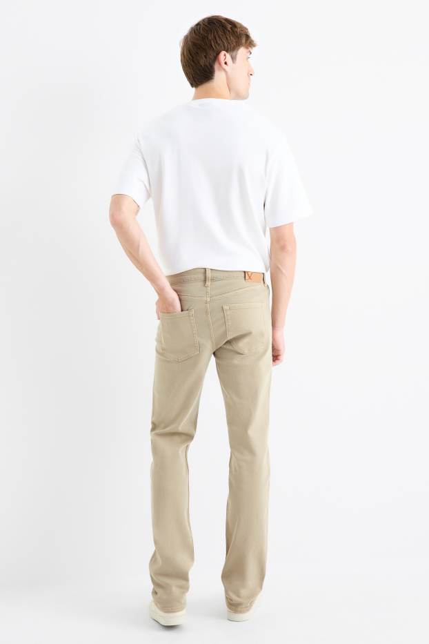 Pánské - Straight jeans - světle zelená
