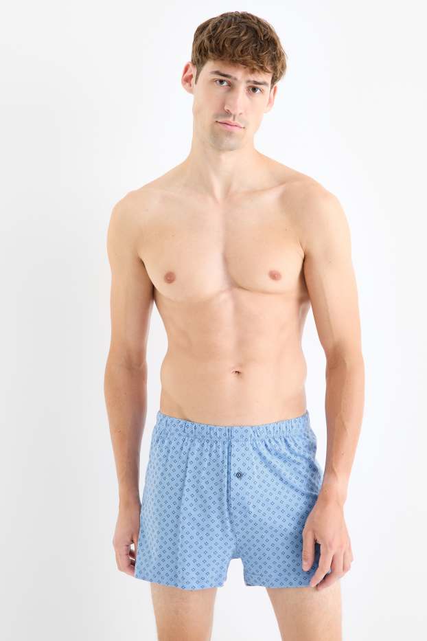 Heren - Set van 2 - boxershort - blauw