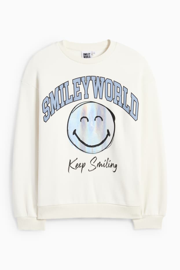 Enfants filles - SmileyWorld® - sweat - blanc