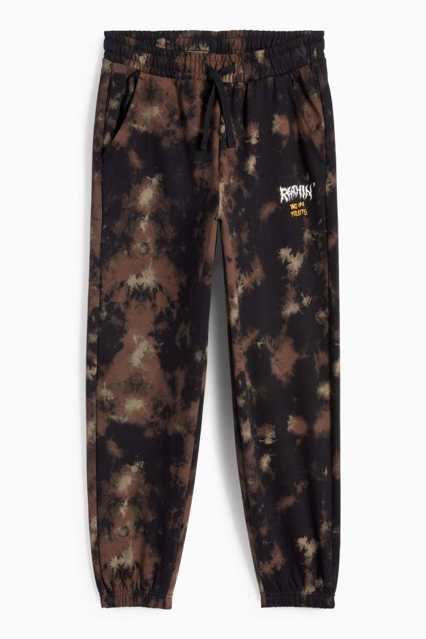 Copii - Băieți - Pantaloni de trening - cu model - negru