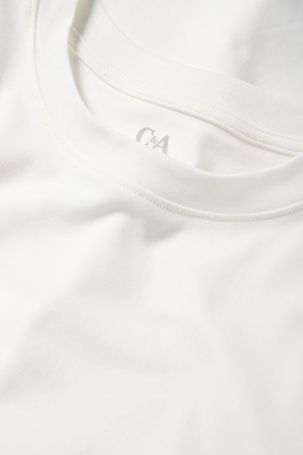 Women - T-shirt - slim fit - white