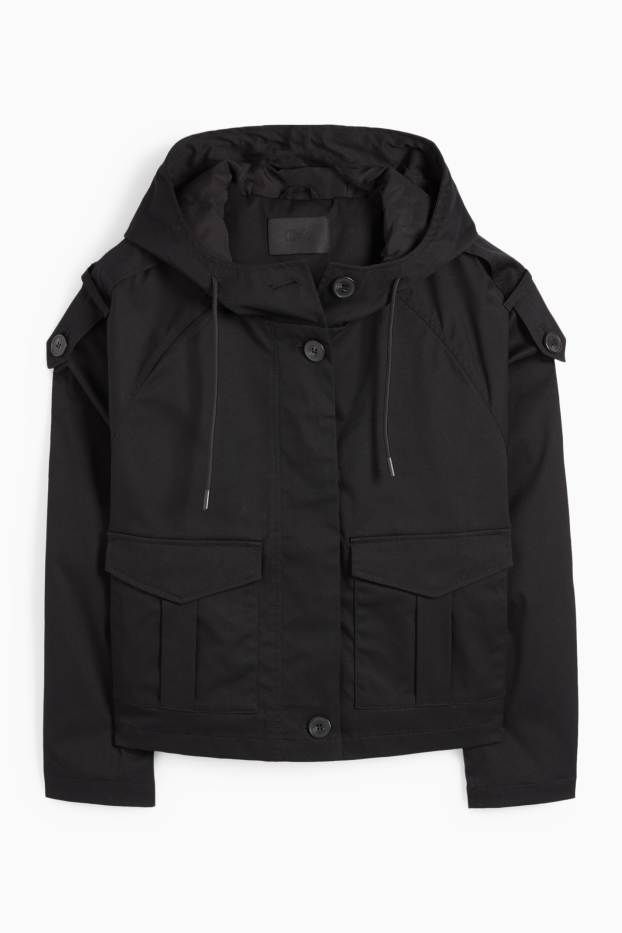 Donna - Trench corto - nero