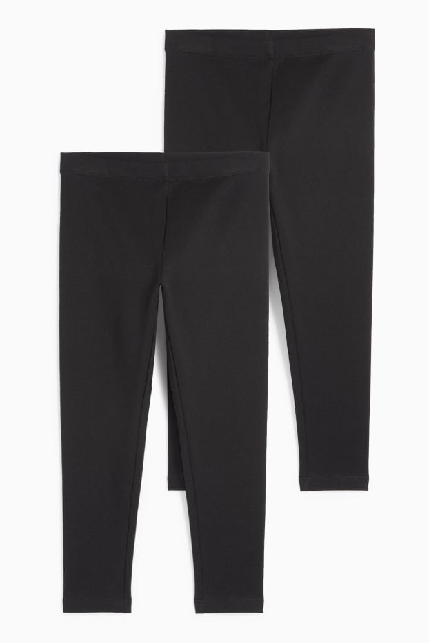 Kinder Mädchen - Multipack 2er - Leggings - schwarz