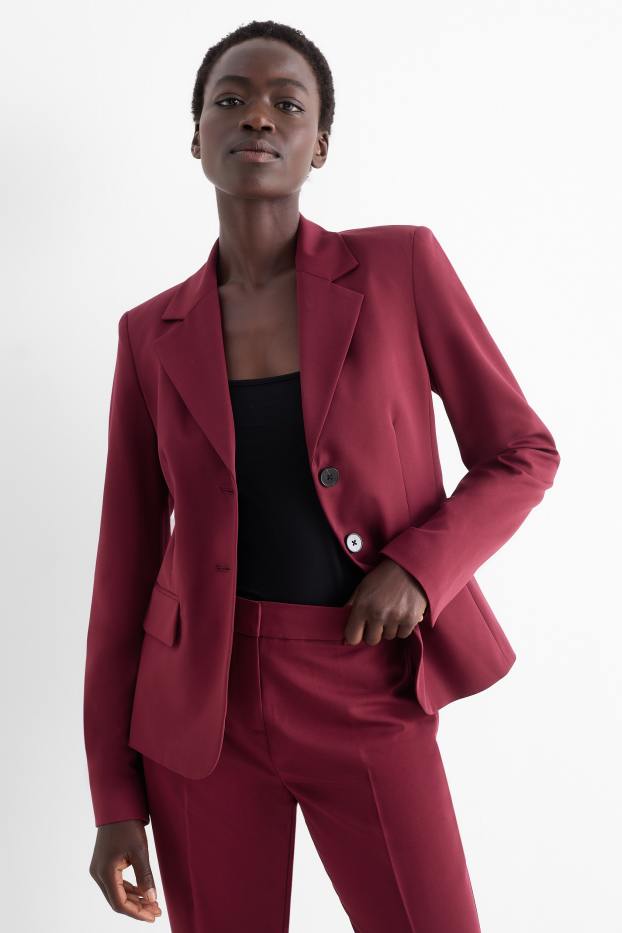 Dona - Blazer formal - entallat - bordeus