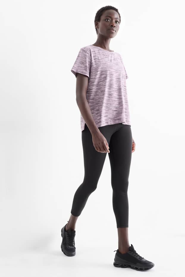 Damen - Sport-Leggings - 4 Way Stretch - schwarz