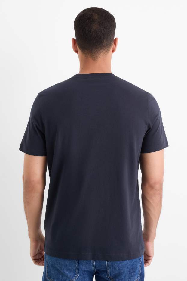 Bărbați - Tricou - regular fit - albastru închis