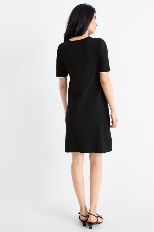 Donna - Vestito in maglia - nero