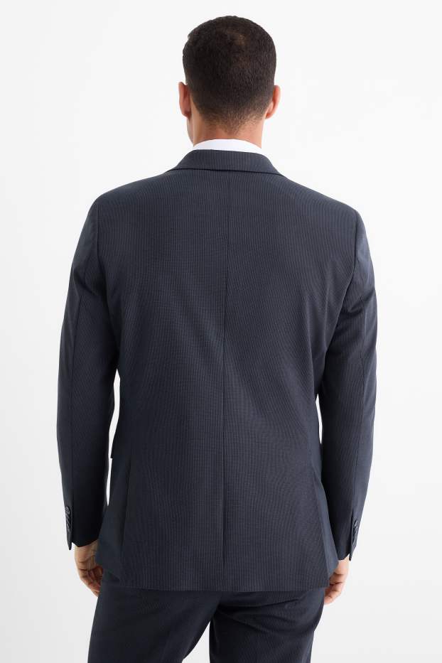 Herren - Baukasten-Sakko - Slim Fit - Flex - LYCRA® - gestreift - dunkelblau